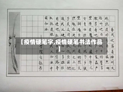 【疫情硬笔字,疫情硬笔书法作品】