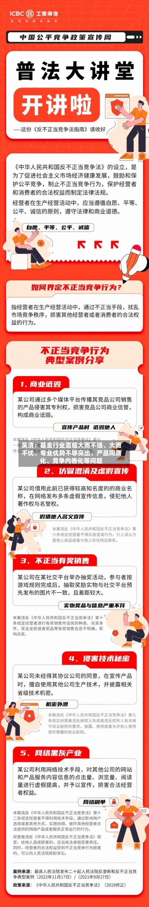 吴清：基金行业面临大而不强	、大而不优、专业优势不够突出、产品同质化	、竞争内卷化等问题-第2张图片